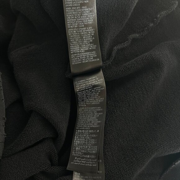 Balenciaga Black & Grey Liquified Logo Hoodie - Picture 4 of 6